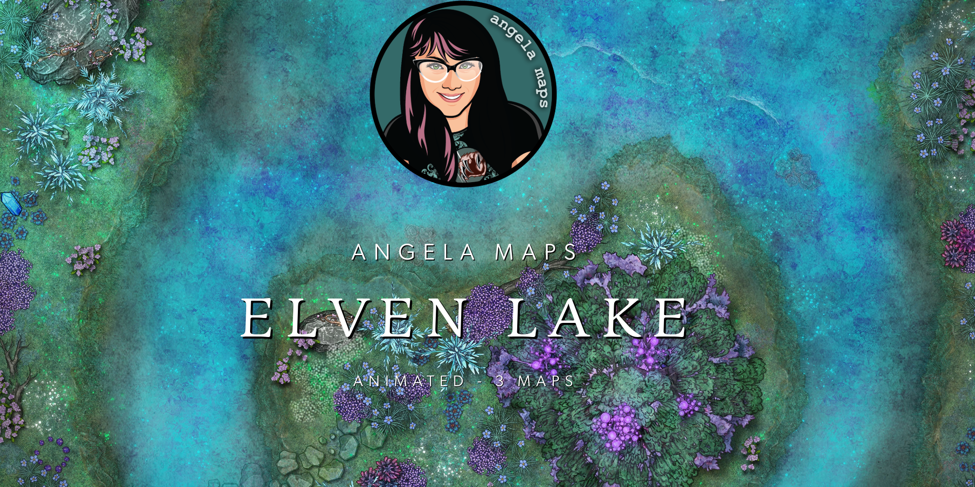 Elven lake battle map pack