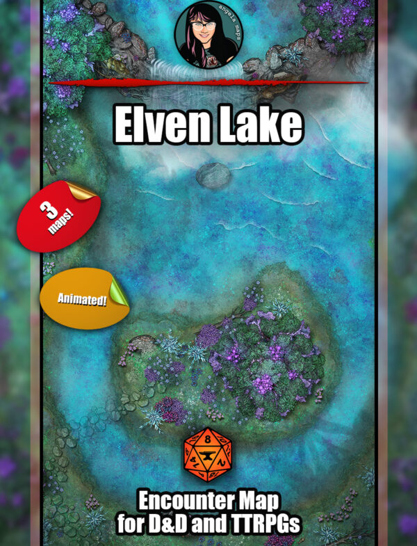 Elven Lake animated map pack for FVTT