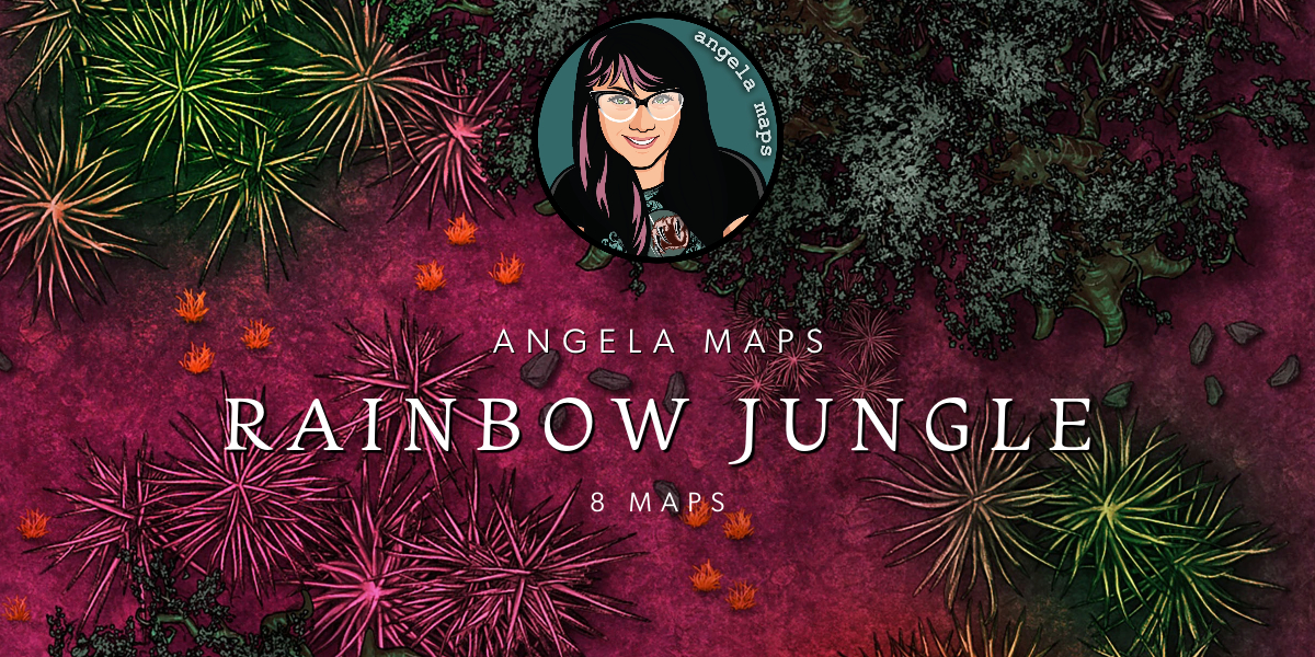 Angela Maps Rainbow Jungle