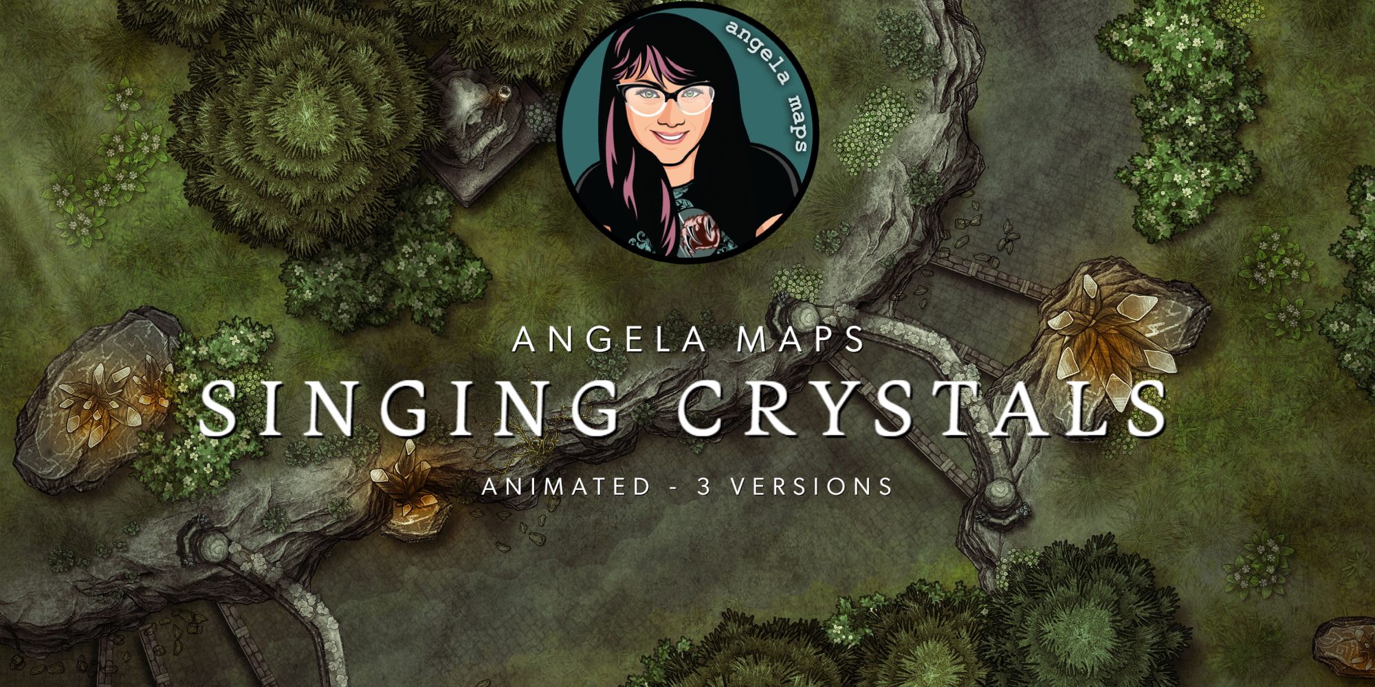 Angela Maps Singing Crystals