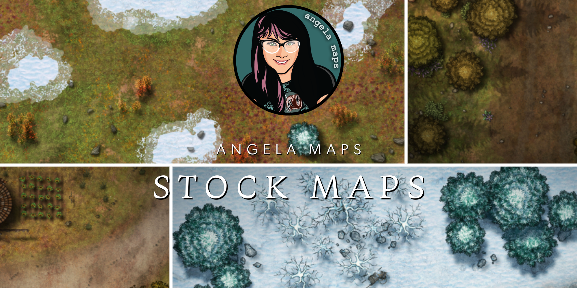 Angela Maps Stock Maps Bundle