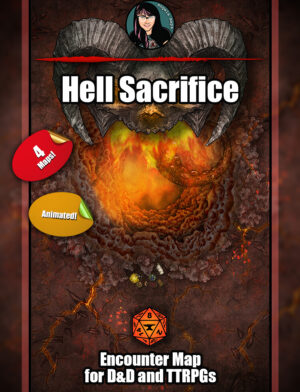 Hell Sacrifice animated map pack in FVTT