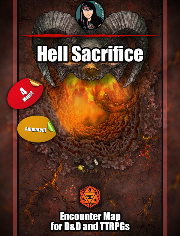 Hell Sacrifice animated map pack in FVTT