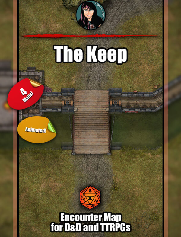 The Keep animated FVTT battle map pack