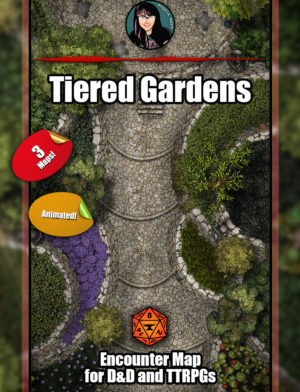 Tiered Garden animated map pack for FVTT