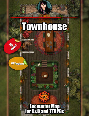 Townhouse - 4 story battle map setup for FVTT