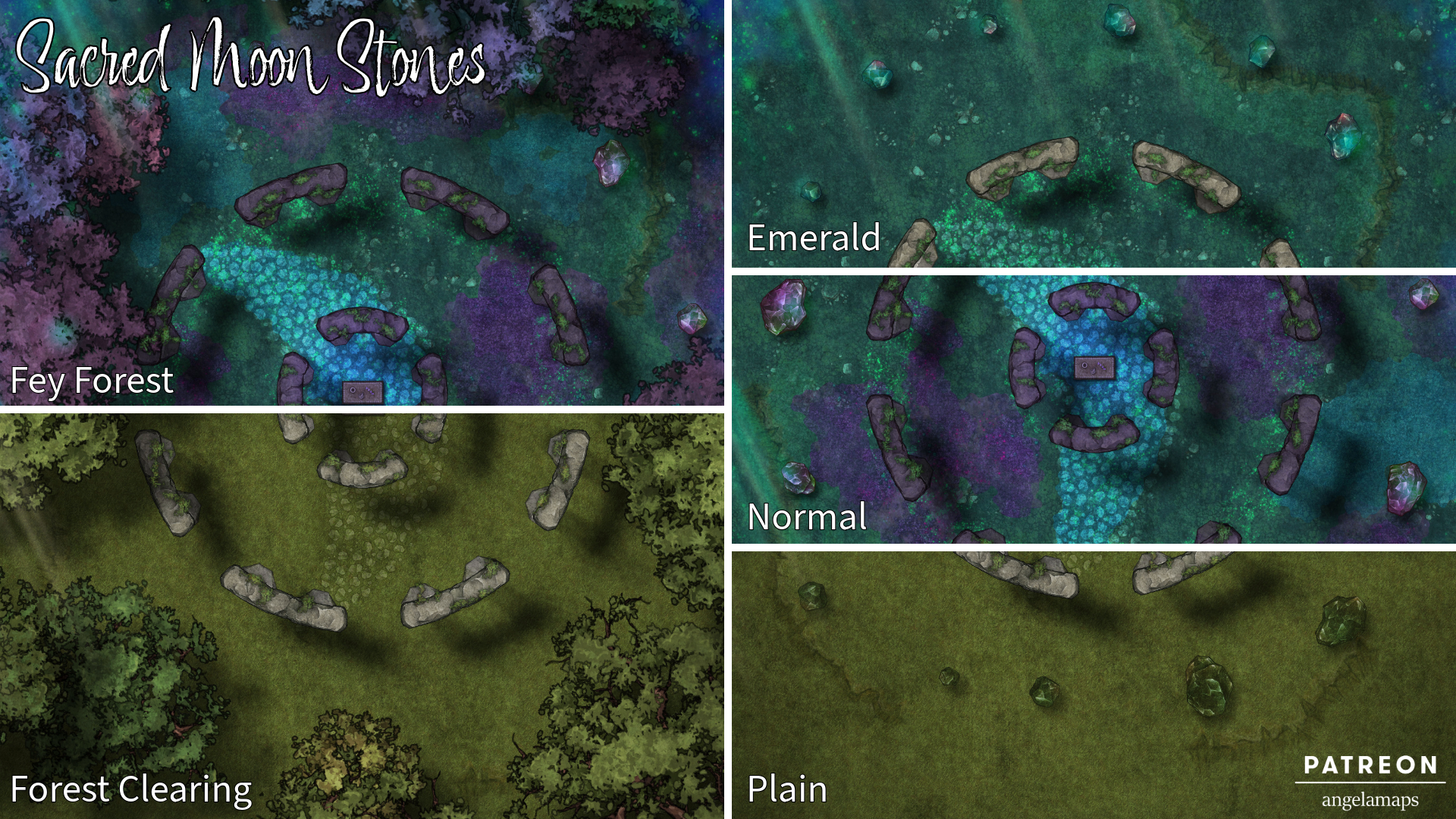 Angela Maps Sacred Moon Stones Preview