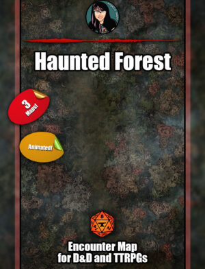 Haunted Forest animated battle maps and FVTT