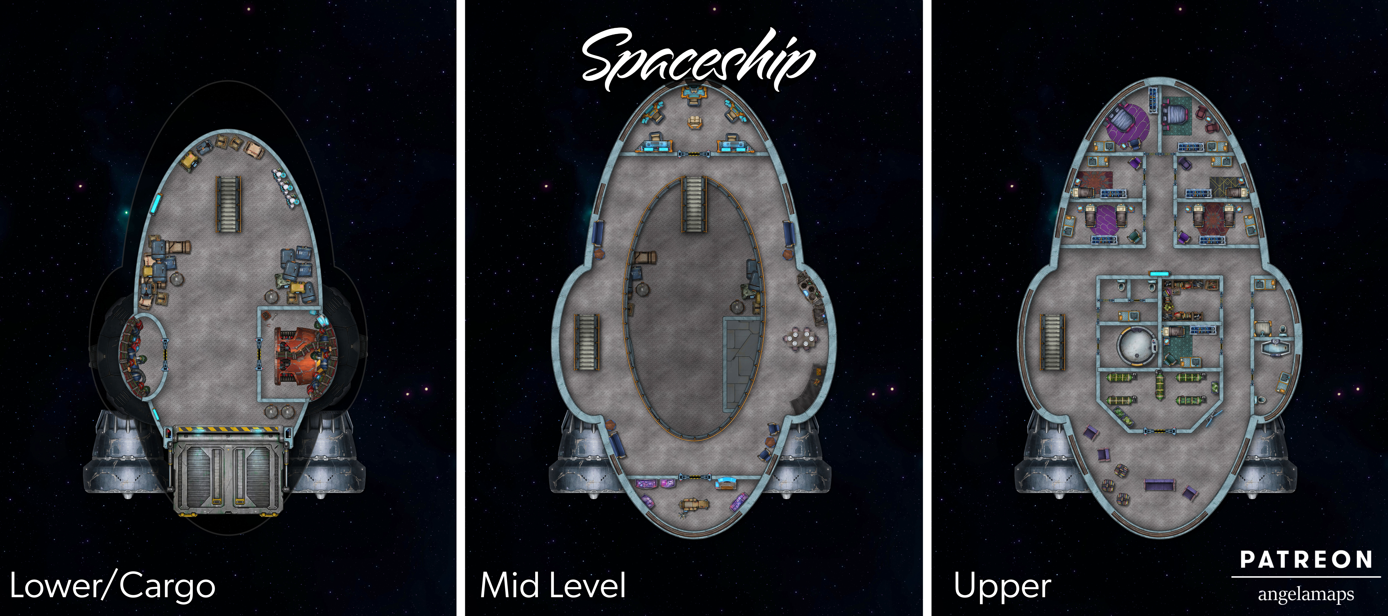 Angela Maps Spaceship Preview