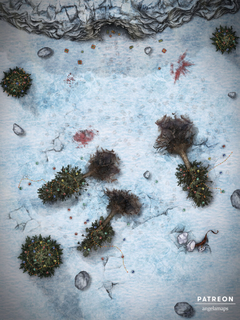 Krampus lair holiday battle map