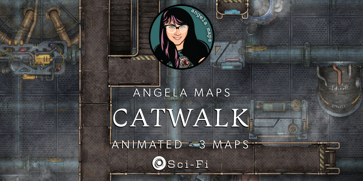 Catwalk - animated sci-fi/modern/cyberpunk battle map pack with Foundry VTT Support Catwalk - animated sci-fi/modern/cyberpunk battle map pack with Foundry VTT Support