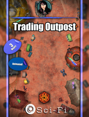 Trading Outpost - Sci-fi animated battle maps